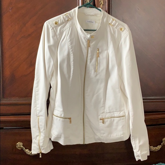 Calvin Klein Jackets & Blazers - Calvin Klein Faux Leather Jacket